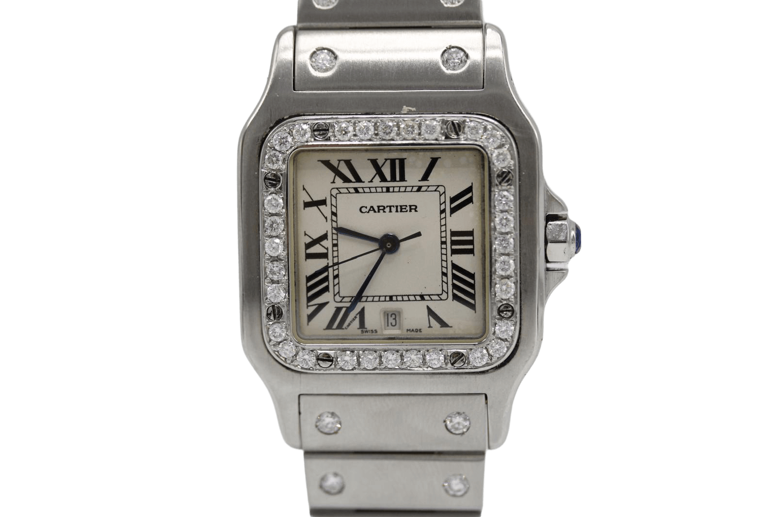 Santos Galbée 1564 Diamond Bezel